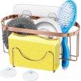 thumbnail image 1 of Soporte para esponja para fregadero de cocina, 3 en 1, organizador para fregadero de cocina, soporte para esponja con ventosa, organizador para fregadero colgante de acero inoxidable SUS304,, 1 of 7