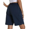 thumbnail image 3 of Women's Hiking Cargo Shorts Quick Dry Lightweight Shorts for Travel Athletic, 3 of 12