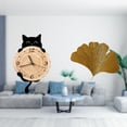 thumbnail image 2 of Reloj de Pared Escultura Ornamental de Hoja de Ginkgo Colgante Decorativo Hierro Forjado Silencioso Adecuado para Oficina Habitación Infantil Comedor, 2 of 8
