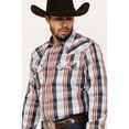 thumbnail image 2 of Cody James Men's Simple Life Plaid Print Long Sleeve Snap Western Shirt - CJSU24W11-LTBL Medium, 2 of 4