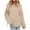 Beige, variant on TFEOQRY Pullover Sweater for Women Solid Color Comfortable Knitwear Long Sleeved Round Neck Sweater Top Hot Pink