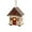 Multicolor-3A-home supplies, variant on ABPWLY Home Christmas Hut Ornament Christmas Decoration Glowing Cabin LED Wooden Christmas House Desktop 4x3.5x2.2 inch Multicolor Wood LED Light Up House Christmas