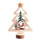 thumbnail image 1 of Adorno de Madera Navideño Brillar Papá Noel Muñeco de Nieve Alce, 1 of 4