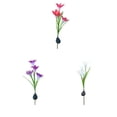 thumbnail image 2 of Luces de estaca con energía solar al aire libre estilo flor de lirio que cambian las luces decorativas LED para jardín / patio trasero Methold JJ14312-01B, 2 of 7