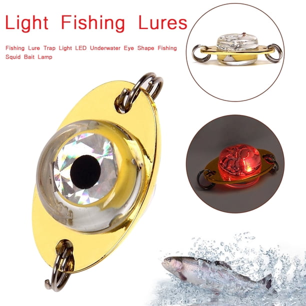 LED que atrae la lámpara de pesca bajo el agua en forma de ojo luces luminosas para señuelos de pesca