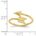 thumbnail image 4 of 14k Yellow Gold Arrow Ring Adjustable, 4 of 9