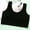 Black, variant on Sexy Basics Women's Cotton Spandex Workout Bra | 4 Way Stretch Pullover Sport Comfort Bra