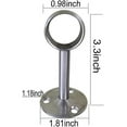 thumbnail image 5 of EcoNesxp UrbanMingle 4 Inch Set Ceiling Mount Bracket Closet Rod Bracket Stainless Steel Closet Rod Bracket Wall Mount Dimensions, 5 of 5