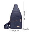 thumbnail image 3 of Qholemyo Backpack Crossbody Bags Sling Chest Bag With Earphone Hole For Hiking Camping Outdoor, 3 of 4
