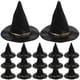 thumbnail image 1 of 48 Uds Mini sombreros de bruja de Halloween sombreros de fiesta de Halloween sombreros de botella de vino casa de muñecas modelo de sombrero de bruja, 1 of 5