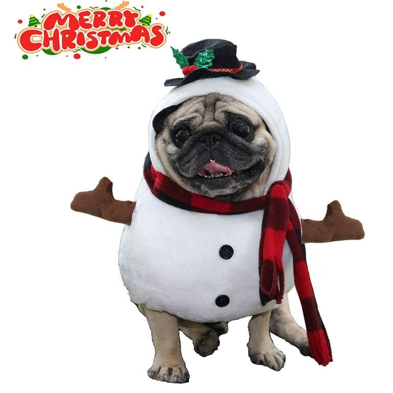 Walking Snowman Pet Costume Walking Snowman Pet Costume