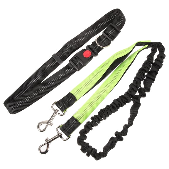 JMXIANG Hands Free Pet Running Leash Multi-functional Dog Leash Waist Belt Pet Dog Leash with Reflective Stitching