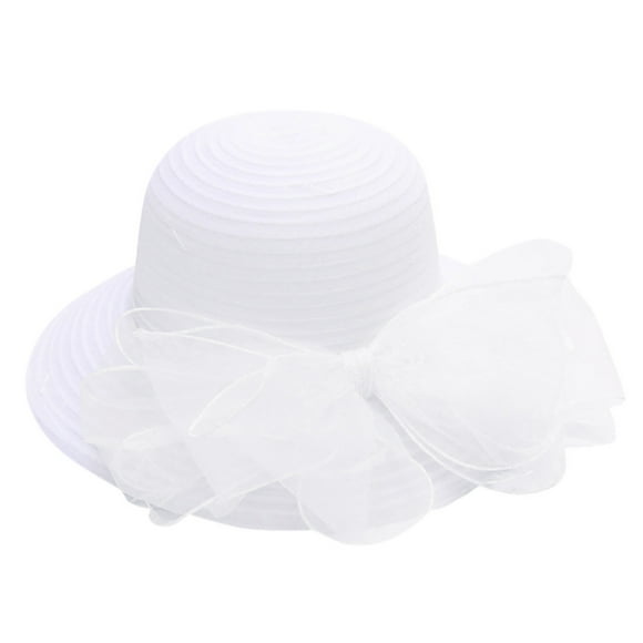 MZXELPRJD Fascinators Hats for Women Tea Party Kentucky Derby Hat with Flower Fashion Wide Brim Sun Hat for Cocktail Bridal Wedding Straw Hat