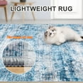 thumbnail image 6 of Area Rugs 10x12 Living Room - Washable Rug Modern Abstract Soft Large Neutral Non-Slip Carpet Indoor Floor Thin Carpets for Bedroom Dining Room Farmhouse Nursery Home Office Blue Grey, 6 of 17