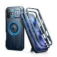 thumbnail image 1 of Dexnor pour iPhone 16 Plus Étui avec Cache Coulissant pour Caméra et Béquille Ajustable et Protecteur d'Écran Intégré, Compatible avec MagSafe Étuis Pare-Chocs Antichoc Étui de Protection Magnétique Robuste, Bleu, 1 of 7