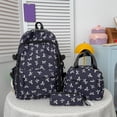 thumbnail image 6 of WAYUTE Kids Backpack Fashion Lightweight Bow Print 3 Pcs Backpack Set Pencil Lunch Bag for Back to School Daily Use Bookbag Casual School Activities, 6 of 6