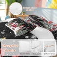 thumbnail image 2 of Winter Christmas Comforter Set California King Size, Snowman Truck Christmas Ball Tree Black Soft Bedding Set for Man Woman, 4 Pieces Duvet Cover Set with Fitted Sheet, 2 Pillowcases, 2 of 9