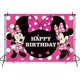 thumbnail image 3 of AOYU 7x5ft Cute Cartoon Mouse Photography Backdrop Kids 1st 2nd 3rd Birthday Party Supplies Background Girls Baby Shower Hot Pink Party Decoration Ban, 3 of 4