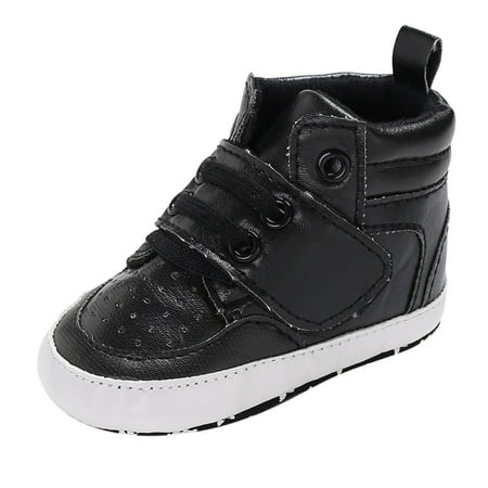 BOBOGOJP Baby Boys Girls Winter Warm Shoes Fleece Boots with Non Skid Bottom Warm Winter Socks Slippers (Black 6)