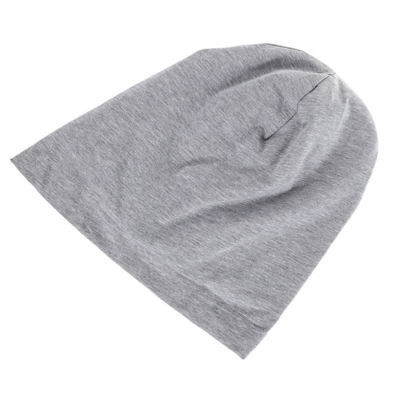 SOPOTUTU Grey Sleep Hat for Home Use with Wide Brim Hair Protector for Hair Comfort and Care