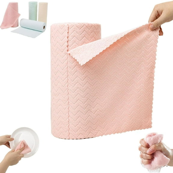 Starfreshi Microfiber Cleaning Cloths Roll,30 Pack Tear Away Ultra Absorbent & Reusable Towels Roll,Ultra-Absorbent & Fast-Drying,Fast-Drying Cleaning Rags,for Home, Kitchen, Car & Glass Surfaces