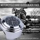 thumbnail image 1 of horloge De Guidon De Moto, Horloge De Moto Lumineux De Guidon De Motocyclette Impermable L'eau Universel, Avec Effet Fluorescent Horaire Noir Gal, 1 of 5