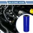thumbnail image 2 of Unique Bargains 1 Set 20mm 0.79" ID 76mm 2.99" Length 0 Degree Blue Black Car Silicone Hose with Clamps, 2 of 7