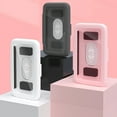 thumbnail image 3 of Bathroom Waterproof Phone Case Mobile Phone Holder Rotating Wall-Mounted Mobile Phone Stand Storage Box Punch-Free Bracket（Pink）, 3 of 8
