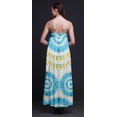 thumbnail image 3 of Bimba Robe Longue Maxi Imprimée à Bretelles Spaghetti Ajustables en Rayonne Teinture sur Nœuds pour Femmes Boho-TG, 3 of 4