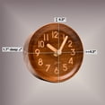 thumbnail image 3 of Reloj de sobremesa Driini, analógico, madera de pino, 11 cm, madera de pino oscura, 3 of 7