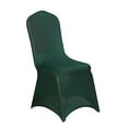 thumbnail image 2 of BalsaCircle 10 Hunter Green Spandex Stretchable Banquet Solid Chair Covers Slipcovers, 2 of 8