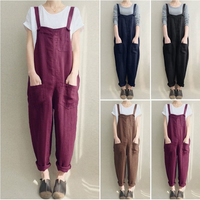 Pantalones largos de mujer cómodos y de moda para primavera y verano, pantalones casuales confeccionados en algodón y lino, transpirables de talla grande.