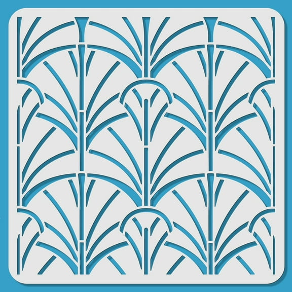 WEBEEDY Outline Furniture Stencil for Painting 11.8×11.8 inches Reusable Painting Stencils for Painting on Wood Canvas Paper Fabric Floor Wall and Tile