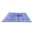 thumbnail image 2 of Ahgly Company Machine Washable Indoor Round Persian Blue Traditional Area Rugs, 4' Round, 2 of 4