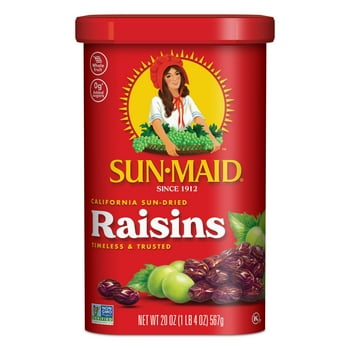 Sun-Maid California Sun-Dried Raisins, Dried Whole Fruit, 20 oz