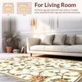 thumbnail image 2 of ODIKA 8'x10' Machine Washable Non-Slip Area Rug, Exquisite Vintage Floral with Refined Elegance High Traffic Rug, Ivory, 204796, 2 of 7