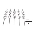 thumbnail image 3 of Satin Black Iron 5-Piece Set Balusters Iron Spndles for Indoor Stairs and Balcon, 3 of 13