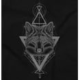 thumbnail image 2 of Wolf Pack Triangle Symbol Spirit Animal Plus Size Long Sleeve Graphic Tee Shirt Brisco Brands 2X, 2 of 5
