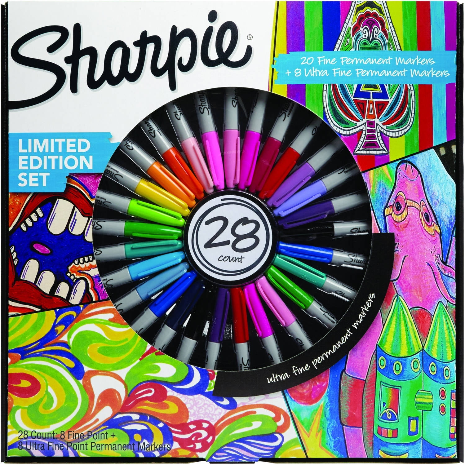 Sharpie Permanent Markers, Limited Edition, Fine and UltraFine Tips