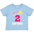 thumbnail image 3 of Inktastic 2nd Birthday 2 Year Old Girls Rainbow Star Girls Toddler T-Shirt, 3 of 5
