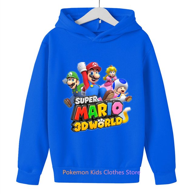 Suéter con estampado de Super Mario Bros para niños, ropa de otoño para bebés, jersey para niños y niñas de 3 a 12 años qym unisex