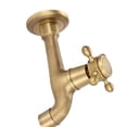 thumbnail image 3 of Grifo vintage de latón macizo para montaje en pared, grifo para agua fría individual para fregadero de cocina, fregona, piscina (largo), 3 of 14