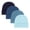 Color 1, variant on Elastic Baby Bonnet Caps Cotton Hospital Hats Gender Neutral 4Pcs/set