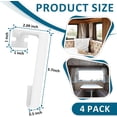 thumbnail image 3 of NOOTO 4 Pack White RV Curtains Holder for Camper Windows Side Curtain Hold RV Curtain Track Clips, 3 of 8
