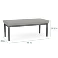 thumbnail image 3 of Lesro Lenox Steel Fabric 2-Seat Waiting Room Guest Bench in Silver/Open House Navy, 3 of 5