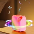 thumbnail image 5 of xjwjuw RGB Bluetooth Speaker 5.3 with Colorful Lights, High Battery Life, Low Latency, Wide Area Surround Sound, Portable Wireless Speaker for Party Home Outdoor, 5 of 6