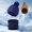 Navy, variant on Unisex Winter Warm Knit Hat Scarf Set Beanie with Circle Neck Wrap for Ski Winter Set for Road Trips Compact Hat Scarf Easy Access in Car Hat Scarf