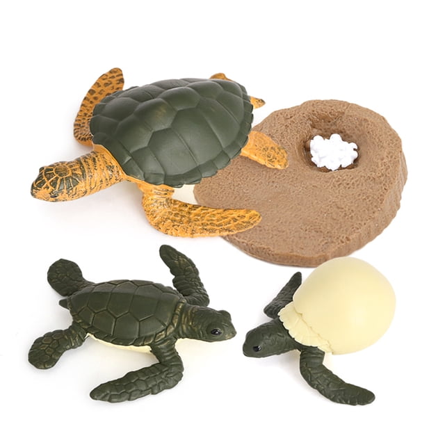 Vogacara Juguete de crecimiento de animales de simulación, juguetes artificiales de reconocimiento educativo, modelos de jardín de infantes para padres Juguetes Educativos Verde Tipo 1 Vogacara FN010074-01