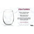 thumbnail image 2 of Stemless Wine Glasses by ARC 5.5 oz. Set of 12, Bulk Pack - Perfect for Hotel, Bar, Restaurant or Lounge - Clear, 2 of 5