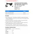 thumbnail image 2 of Center Exhaust Manifold to Cylinder Head Repair Clamp - Compatible with 2000 - 2007 Chevy Tahoe 2001 2002 2003 2004 2005 2006, 2 of 2